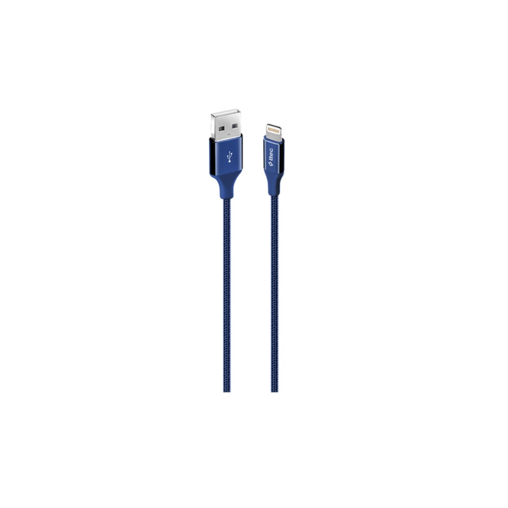 Ttec AlumiCable Extra Strong UsbA to Lightning Hızlı Data ve Fast Şarj Kablosu 120cm Lacivert 2DK16L