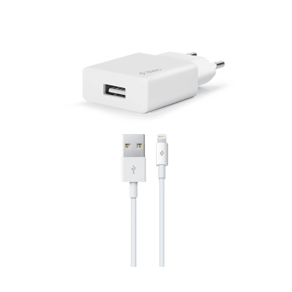 Ttec Smart Fast Charger 2.1A Apple Uyumlu Seyahat Şarj Aleti + Lightning USB Kablo