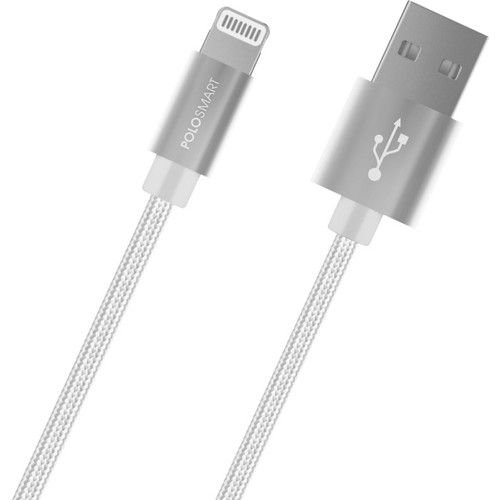 Polosmart PSM06 Apple Uyumlu Lightning Hızlı Şarj Kablosu Beyaz 1 Metre